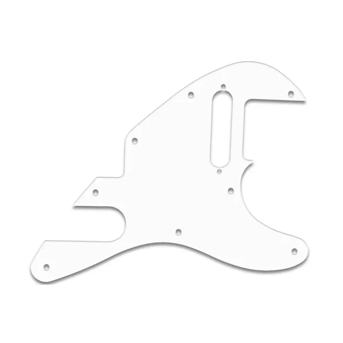 Tele-Bration Series Telecaster – Solid Shiny White .090″ / 2.29MM Thick, With Bevelled Edge