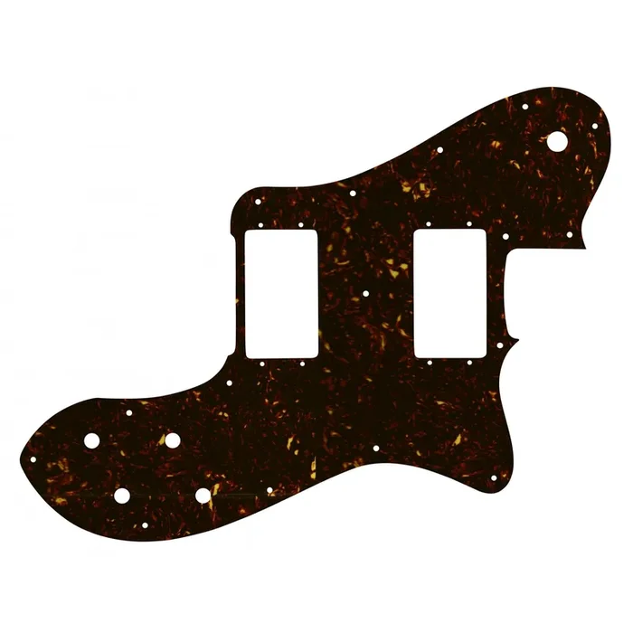 Tele Deluxe – Dark Brown Celluloid Tortoiseshell W/B/W Lamination Fender Wide Range Humbuckers