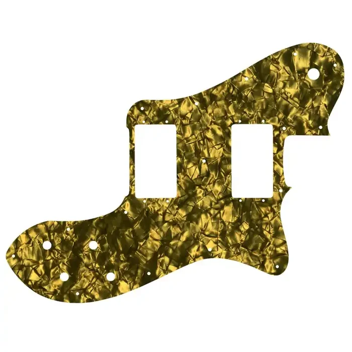 Tele Deluxe – Gold Pearl Black/White/Black Lamination Fender Wide Range Humbuckers
