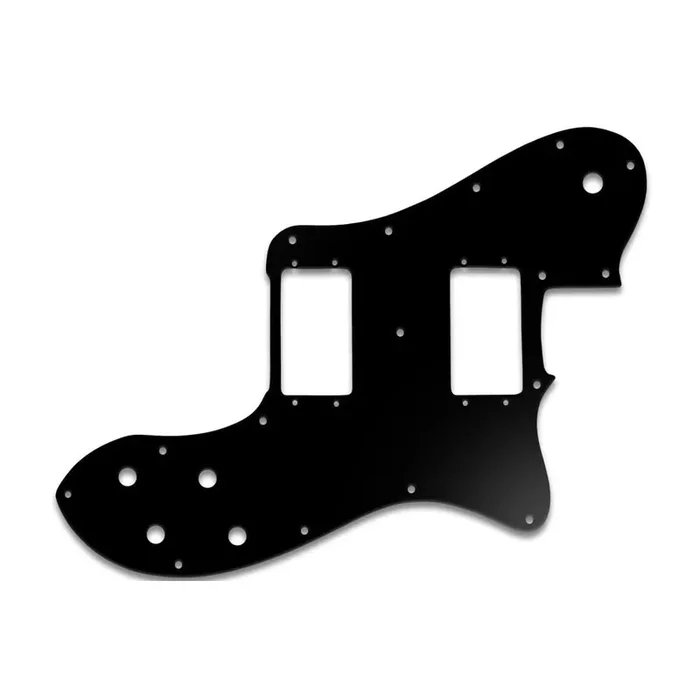 Tele Deluxe – Matte Black .090″ / 2.29mm thick, with bevelled edge. Fender Wide Range Humbuckers