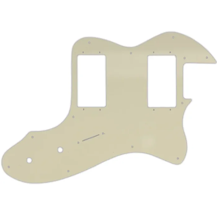 Tele Thinline 1999-Present Made In Mexico Or 2012-2013 American Vintage ‘72 Telecaster Thinline – Parchment Solid Fender Wide Range Humbuckers