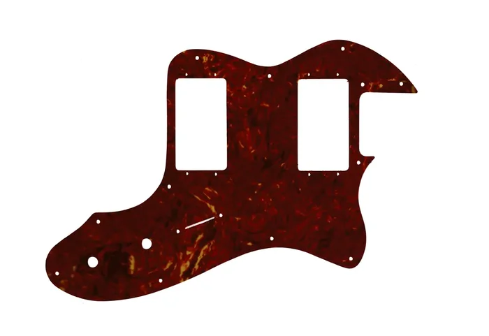 Tele Thinline 1999-Present Made In Mexico Or 2012-2013 American Vintage ‘72 Telecaster Thinline – Light Brown Celluloid Tortoiseshell W/B/W Lamination Fender Wide Range Humbuckers