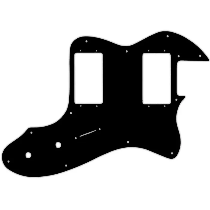 Tele Thinline 1999-Present Made In Mexico Or 2012-2013 American Vintage ‘72 Telecaster Thinline – Matte Black .090″ / 2.29mm thick, with bevelled edge. Fender Wide Range Humbuckers