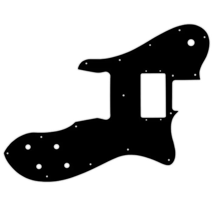 Telecaster Custom – 1972-1981 Vintage – Thin Shiny Black .060″ / 1.52mm Thickness, No Bevelled Edge Fender Wide Range Humbuckers
