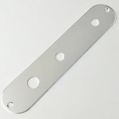 Telecaster Replacement Control Plate with Gibson-Style Switchraft Switch Hole – Chrome