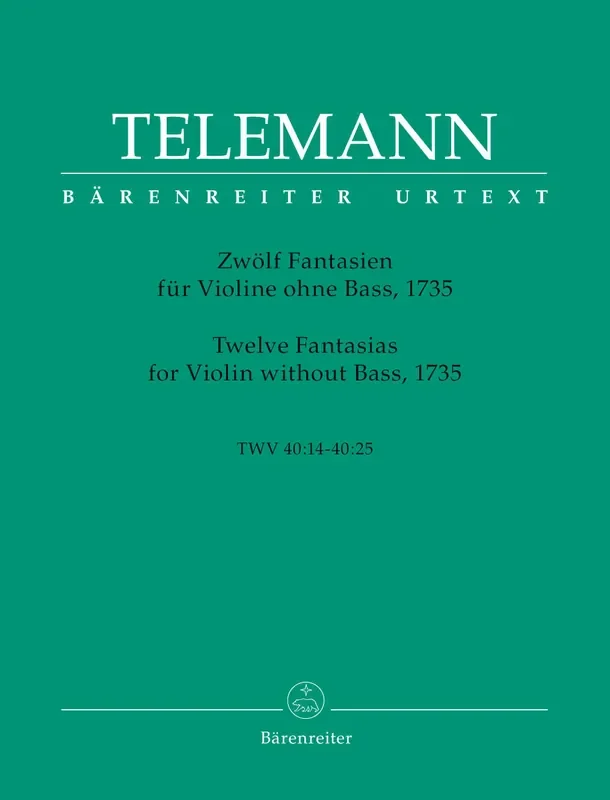Telemann 12 Fantasias for Violin without Bass (1735)