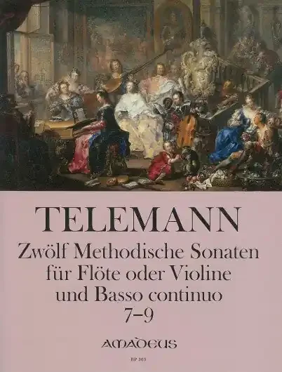 Telemann 12 Methodical Sonatas for Flute and Basso Continuo, Vol. 3