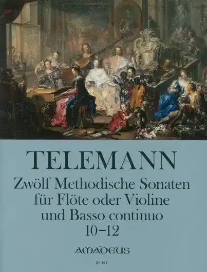 Telemann 12 Methodical Sonatas for Flute and Basso Continuo, Vol. 4