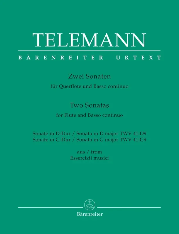 Telemann 2 Sonatas for Flute and Basso Continuo
