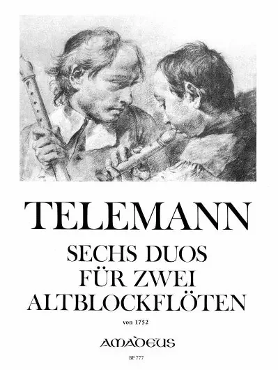 Telemann 6 Duos for 2 Treble Recorders