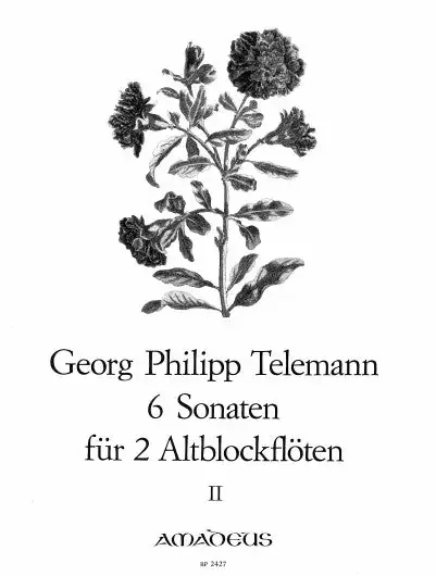Telemann 6 Sonatas for 2 Treble Recorders, Vol. 2