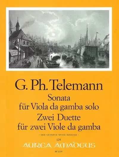 Telemann Sonata for Viola da Gamba Solo & 2 Duets for 2 Violas da Gamba