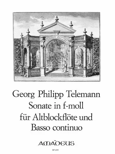 Telemann Sonata in F Minor for Treble Recorder and Basso Continuo