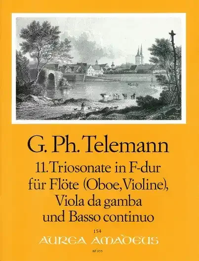Telemann Trio Sonata No. 11 in F Major for Flute, Viola da Gamba and Basso Continuo
