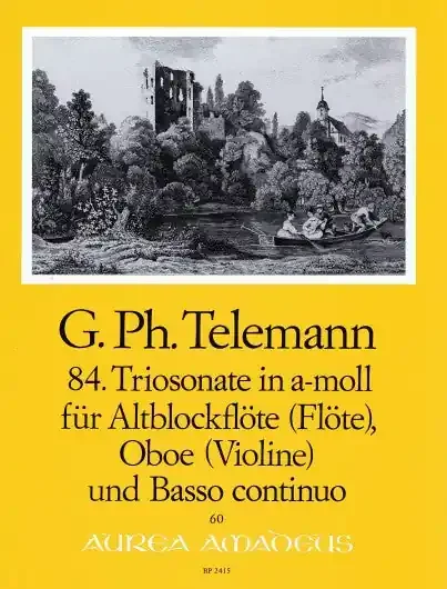 Telemann Trio Sonata No. 84 in A Minor for Treble Recorder, Oboe and Basso Continuo
