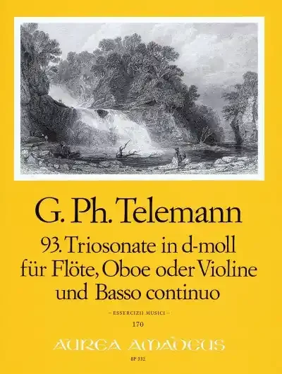 Telemann Trio Sonata No. 93 in D Minor for Flute, Violin and Basso Continuo