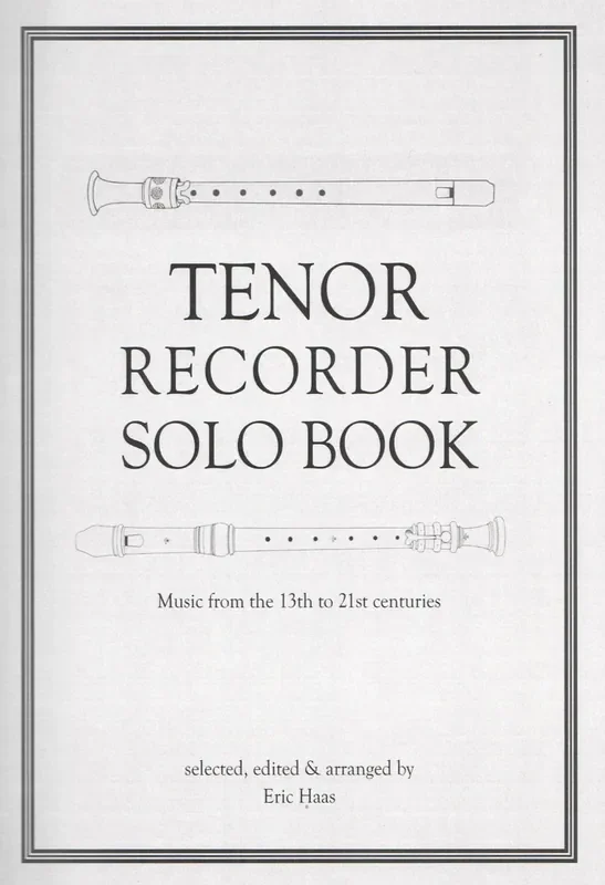 Tenor Recorder Solo Book ed Haas