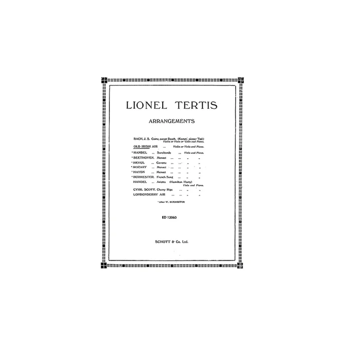 Tertis, Lionel – Old Irish Air