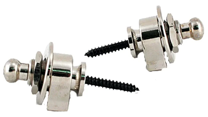 TGI Chrome Guitar Strap Locks – Pair