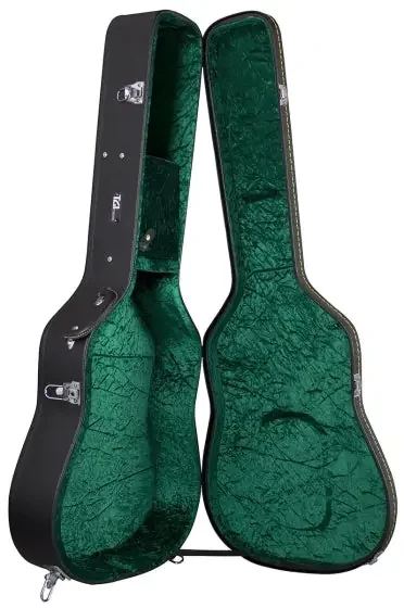 TGI Wood shell guitar hard case for 6/12 string dreadnought shape