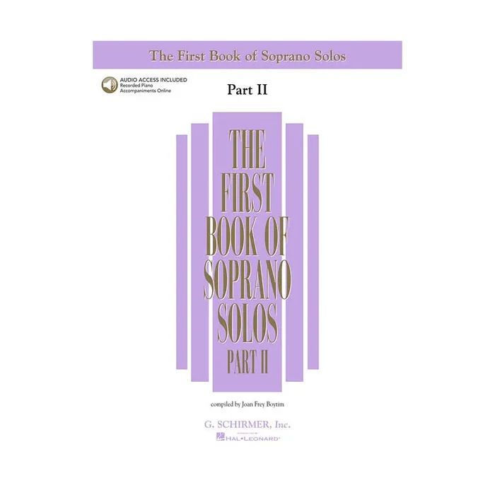 The First Book of Soprano Solos – Part II Book & Online Audio