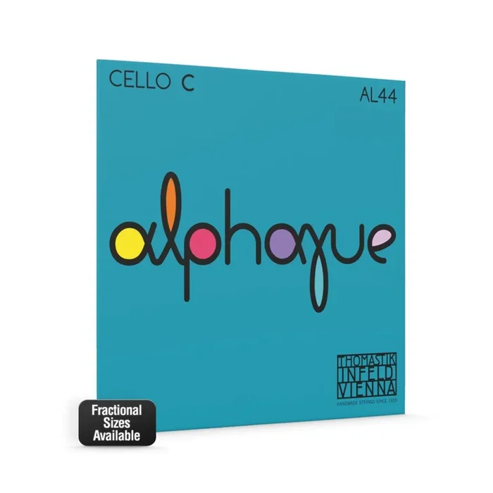 Thomastik AL44Q Alphayue Cello ‘C’ String 1/4 Size, Medium, Rope Core, Chrome Wound