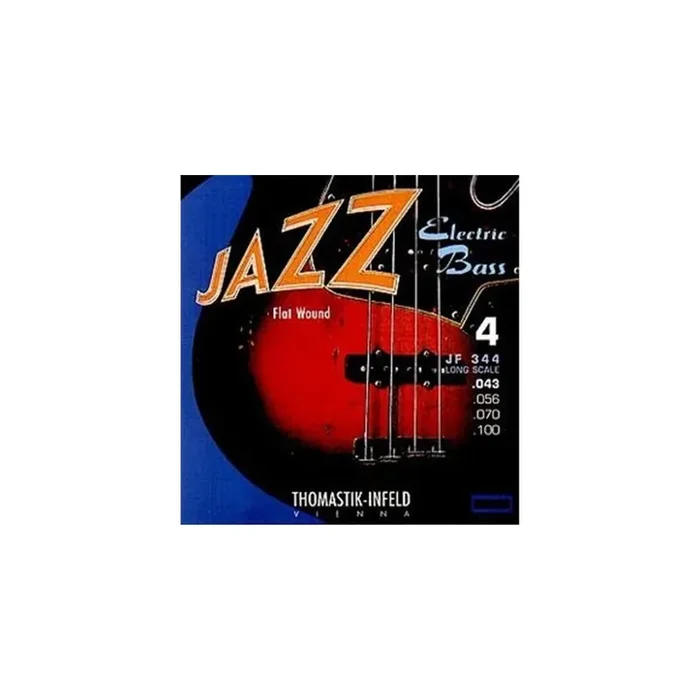 Thomastik-Infeld Jazz Roundwound Nickel Wound 43-89 Bass Guitar Strings, Long Scale [JR344]