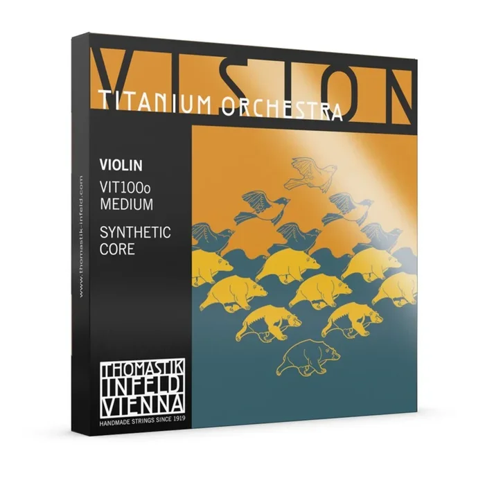 Thomastik Vision Titanium Orchestra Violin Strings Set 4/4 Medium DTVIT100o