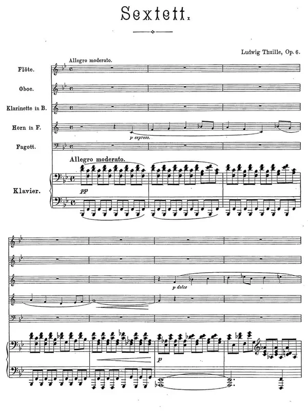Thuille: Sextet in B-flat, Op. 6