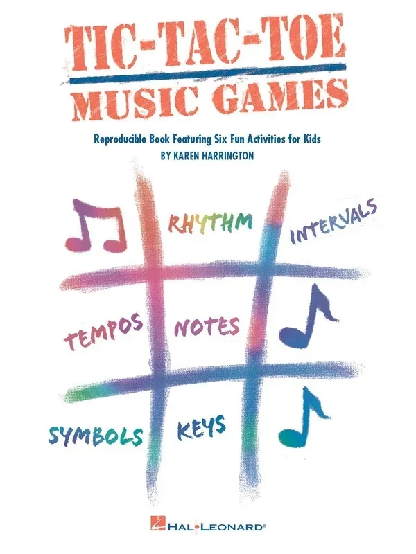 Tic Tac Toe Music Games Reproducible (Softcover Book)
