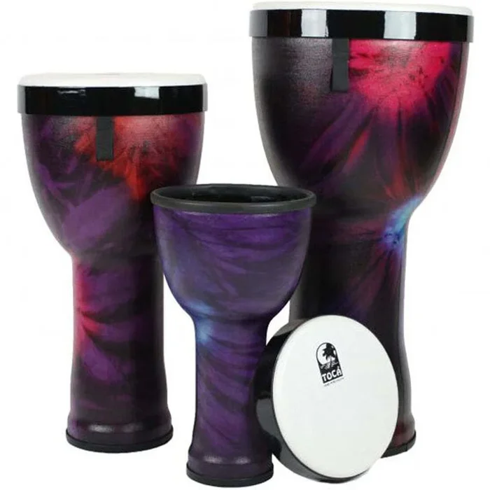 Toca Freestyle 2 Series Nesting Djembe 3-Pieces (8, 10, 12inch) Woodstock Purple – TF2ND3PCWP