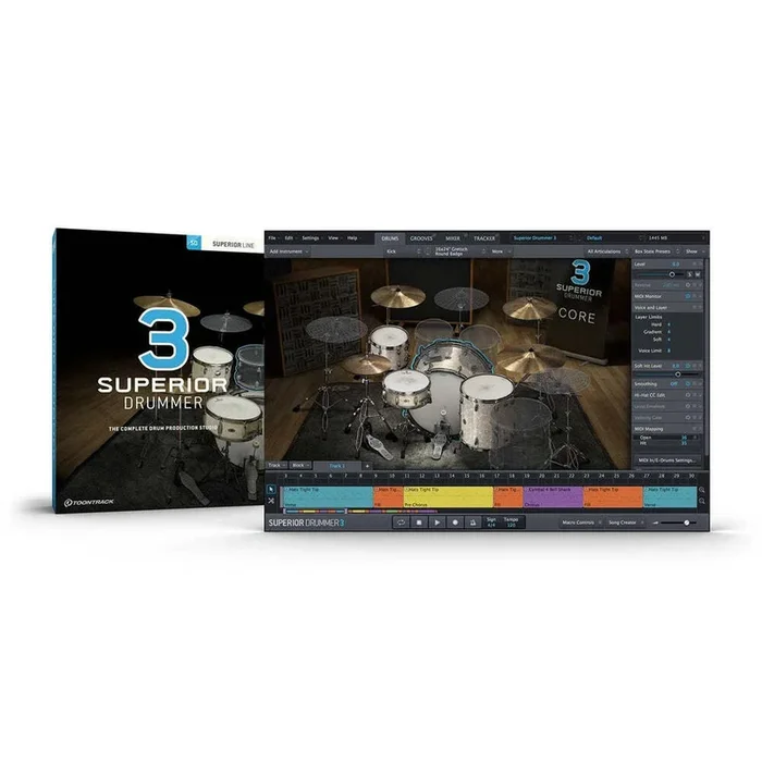 Toontrack Superior Drummer 3 CROSSGRADE – Software Instrument (Software Serial Number)