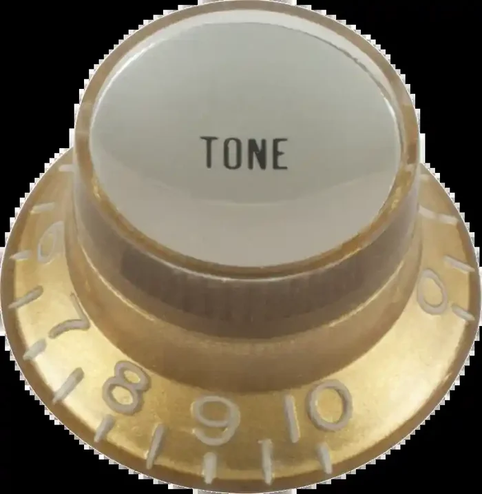 Top Hat Tone, Gold with Silver Cap, Gibson Style