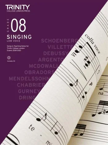 Trinity College London Singing Grade 8 Low Voice 2018-2021 Book & CD