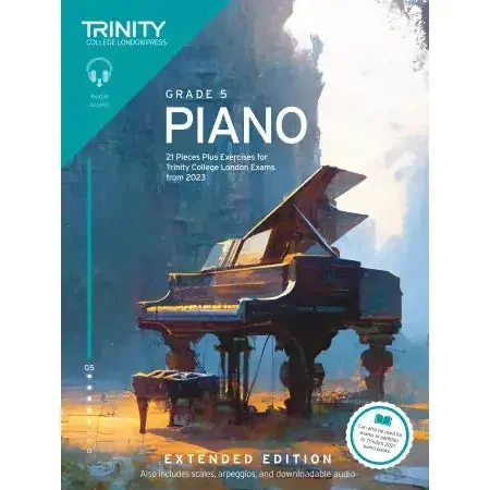 Trinity Piano from 2023. Grade 5 (extended ed)