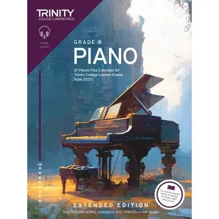 Trinity Piano from 2023. Grade 8 (extended ed)
