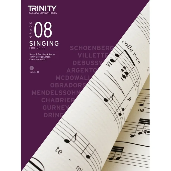 Trinity Singing Exam Pieces 2018-2021: Grade 8 (Low Voice)