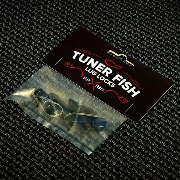 Tuner Fish Lug Locks Black 4 Pack
