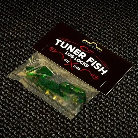 Tuner Fish Lug Locks Green 4 Pack