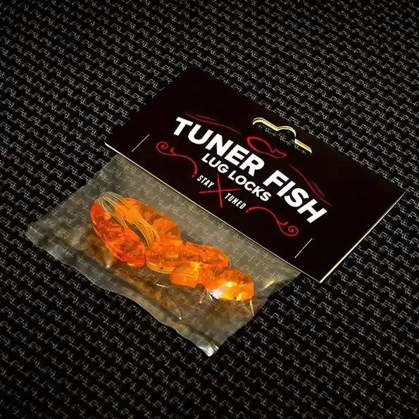 Tuner Fish Lug Locks Orange 4 Pack