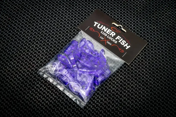 Tuner Fish Lug Locks Purple 24 Pack