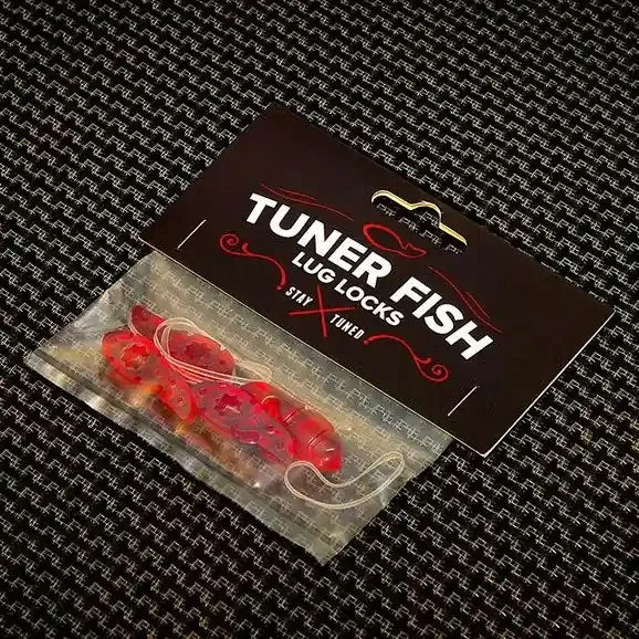 Tuner Fish Lug Locks Red 4 Pack