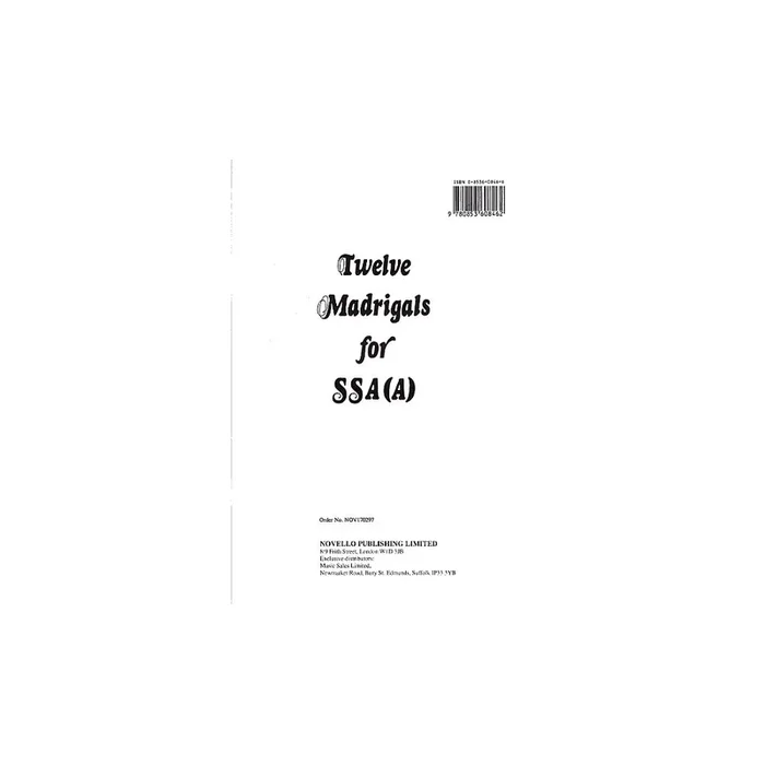 Twelve Madrigals