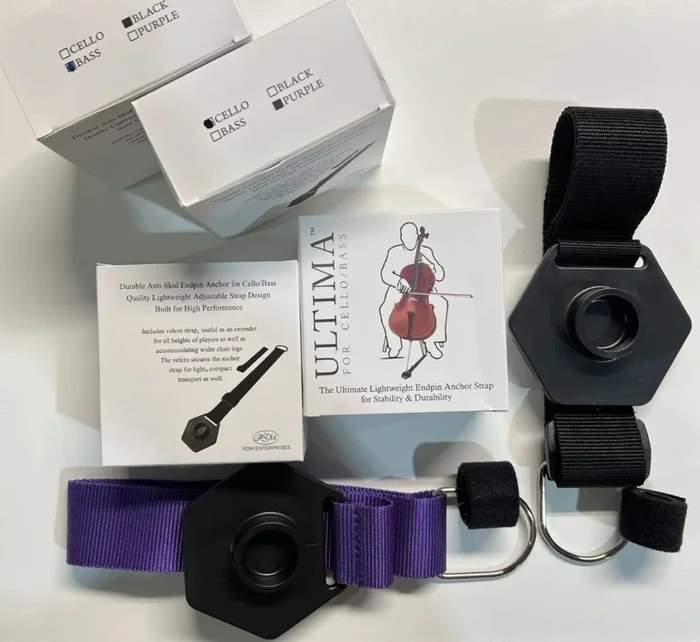 Ultima Cello Endpin Stop with Black Strap