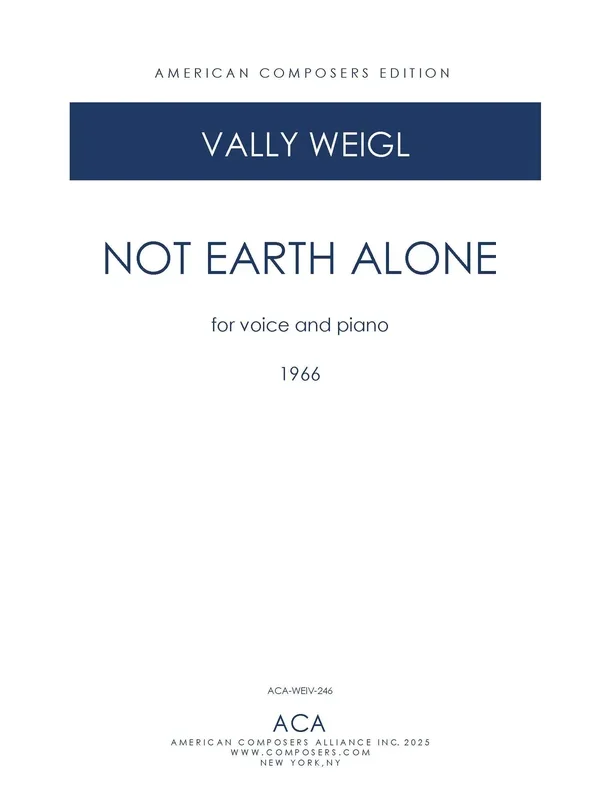 V. Weigl: Not Earth Alone