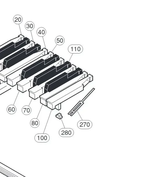V2211300 VU237500 WJ027800 VAY41300 Rubber buffer for VU101 series Clavinova key