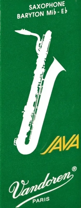 Vandoren Java (GREEN) Strength 2.5 Eb Baritone Saxophone Reed – Single Reed