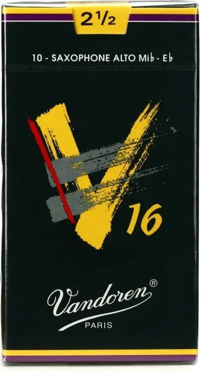 VANDOREN V16 SR7025 #2.5 Alto Sax Reeds, Box of 10