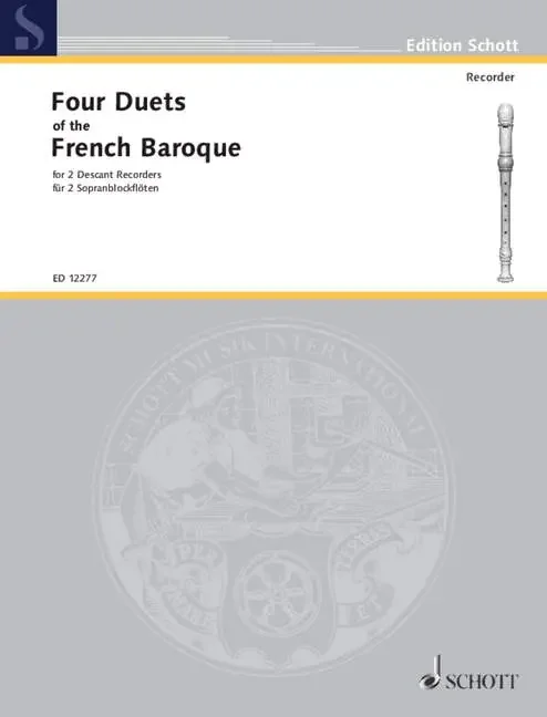 Various 4 Duets of the French Baroque for Recorder Duet