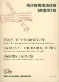 Various Dances of the Baroque Era for Treble Recorder and Keyboard